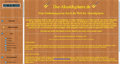 Desktop Screenshot of die-akustikgitarre.de